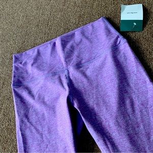 NWT Fleo El Toro Crop 21" Extra Large Women's Super Leggings Purple Muscle
